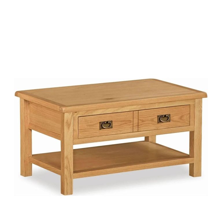 Salisbury Lite Coffee Table - 2 Drawer - Oak