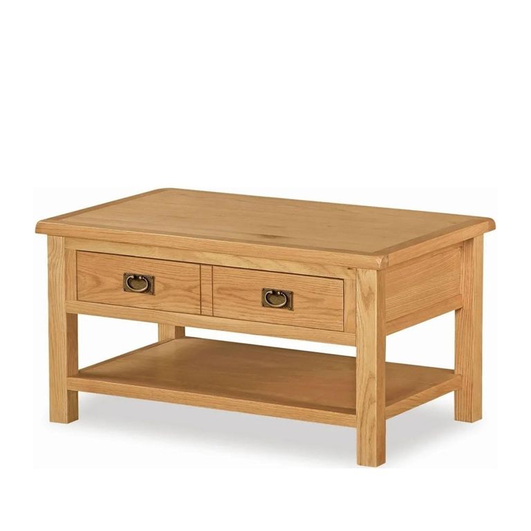 Salisbury Lite Coffee Table - 2 Drawer - Oak