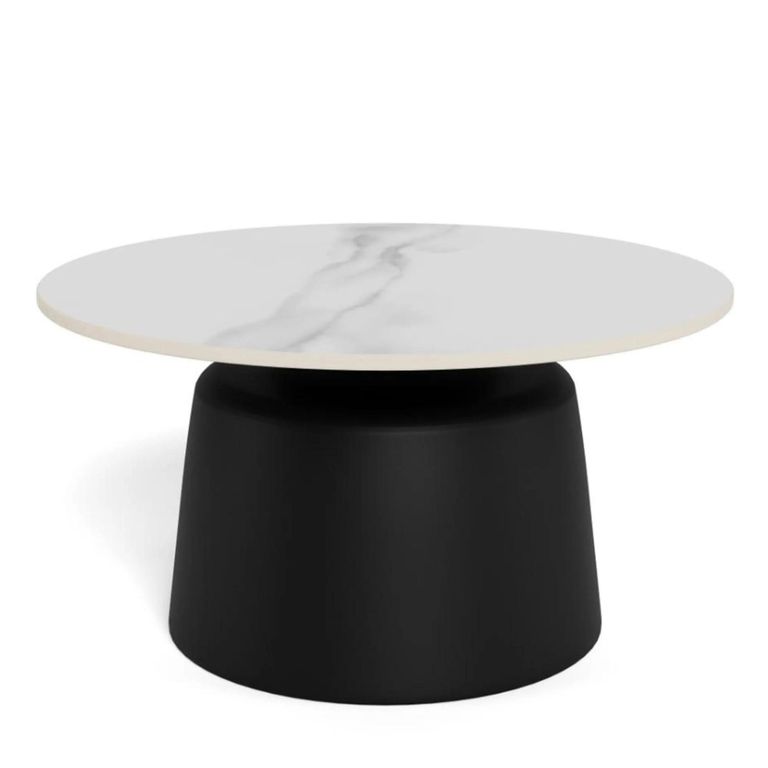 Santorini Coffee Table - Round - White Ceramic