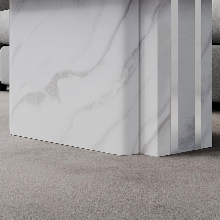 Antonio White Marble Coffee Table