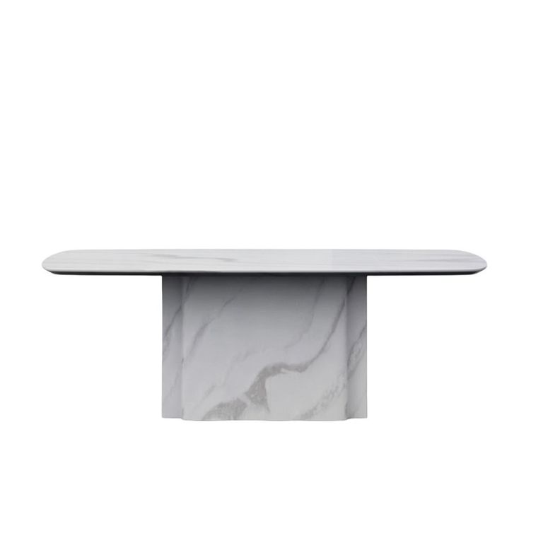 Antonio White Marble Coffee Table