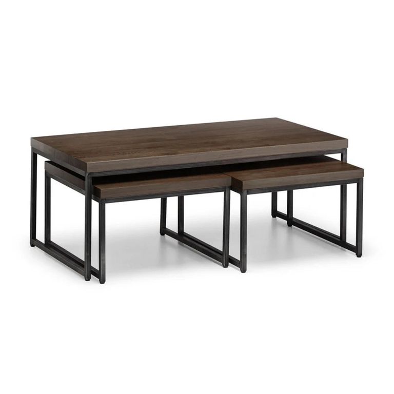 Brooklyn Nest of Coffee Tables - Dark Oak