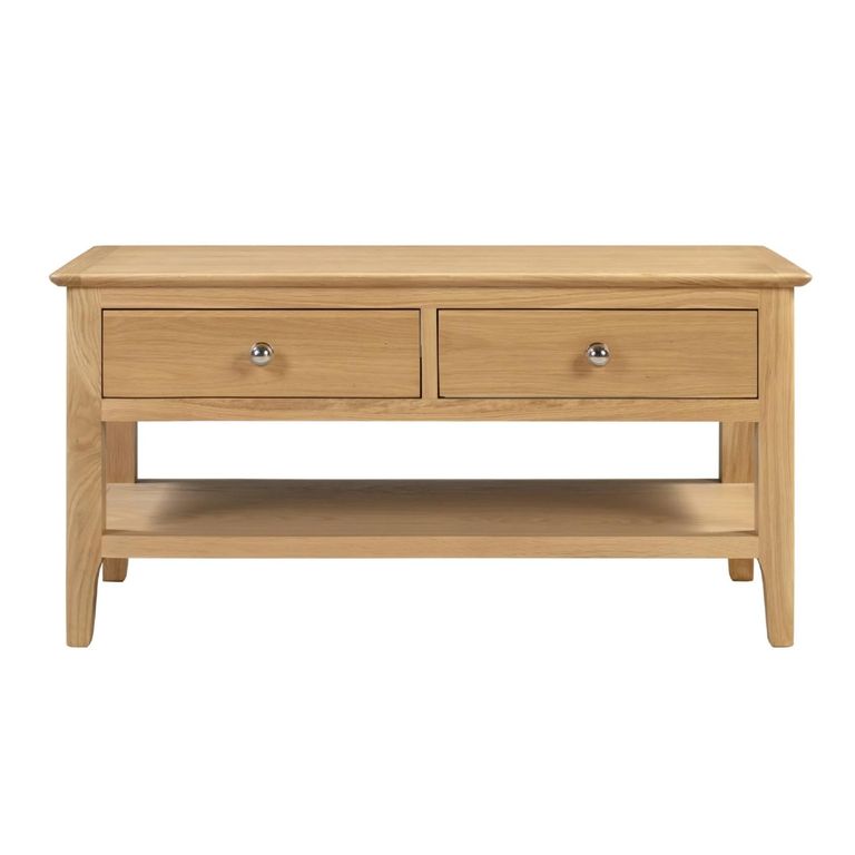Cotswold Coffee Table - 2 Drawer - Oak