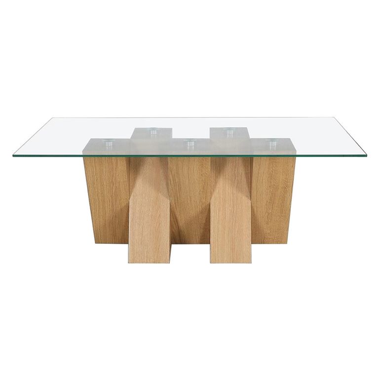 Newton Coffee Table - Glass and Oak