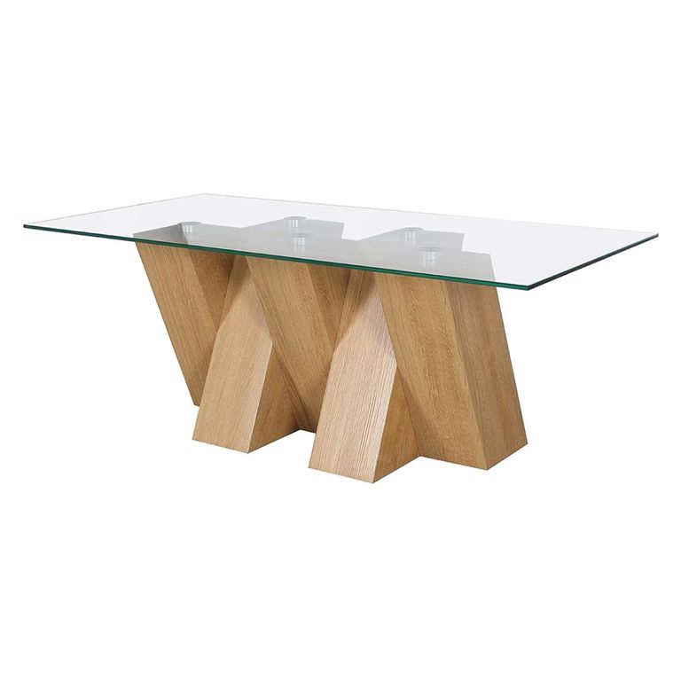 Newton Coffee Table - Glass and Oak