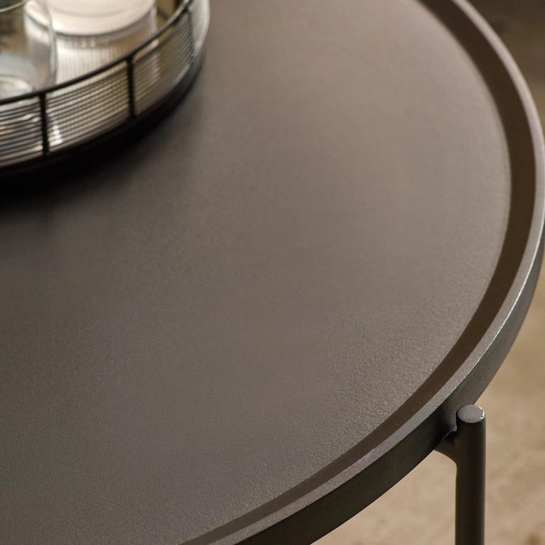 Sagrada Coffee Table Set - Round - Black Metal