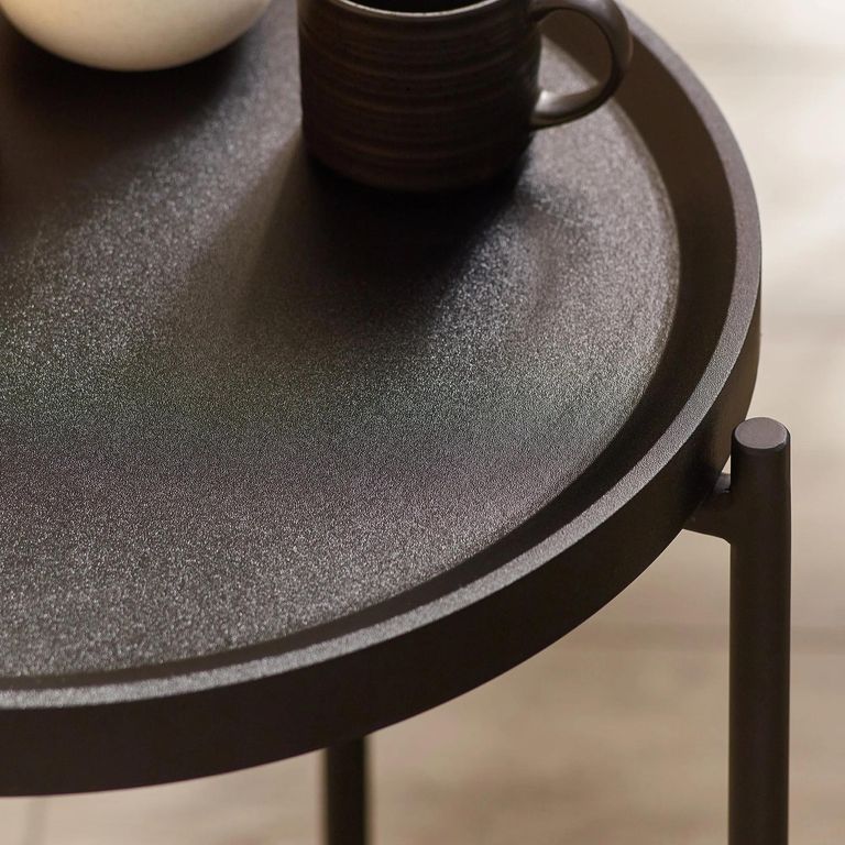 Sagrada Coffee Table Set - Round - Black Metal