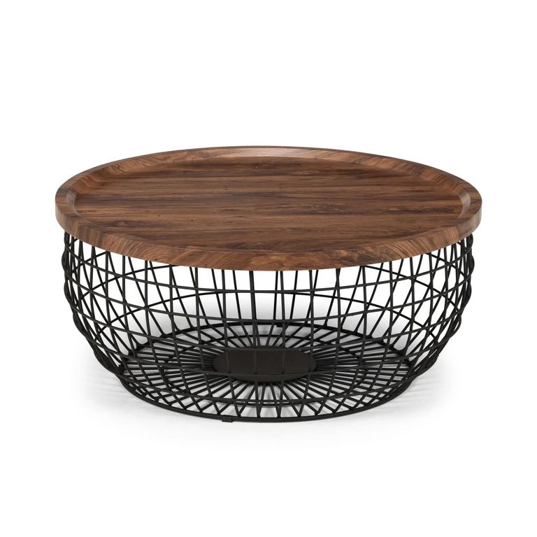 Smithson Coffee Table - 80cm - Round - Walnut
