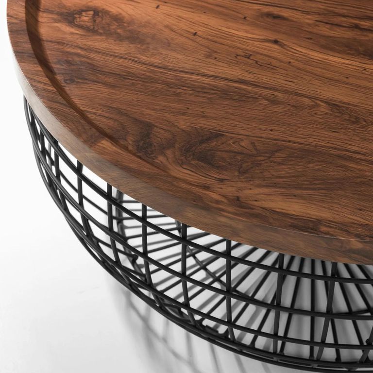 Smithson Coffee Table - 80cm - Round - Walnut