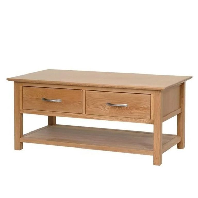Nimbus Coffee Table - 2 Drawer - Oak