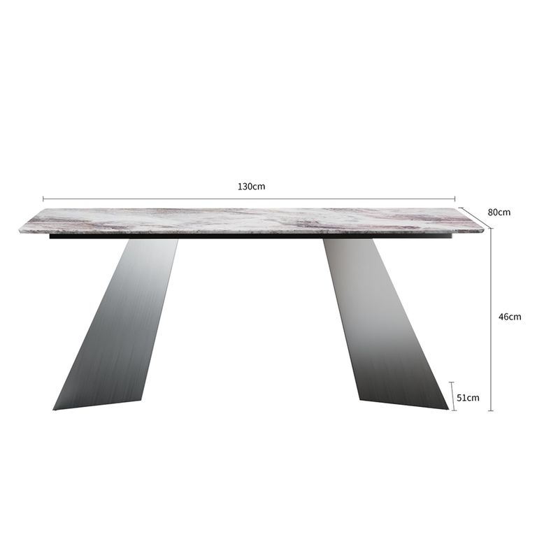 Taurus Beige Marble Coffee Table with Dark Grey Base