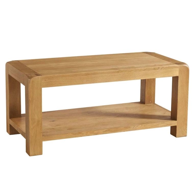 Curve Coffee Table - 100cm - Oak