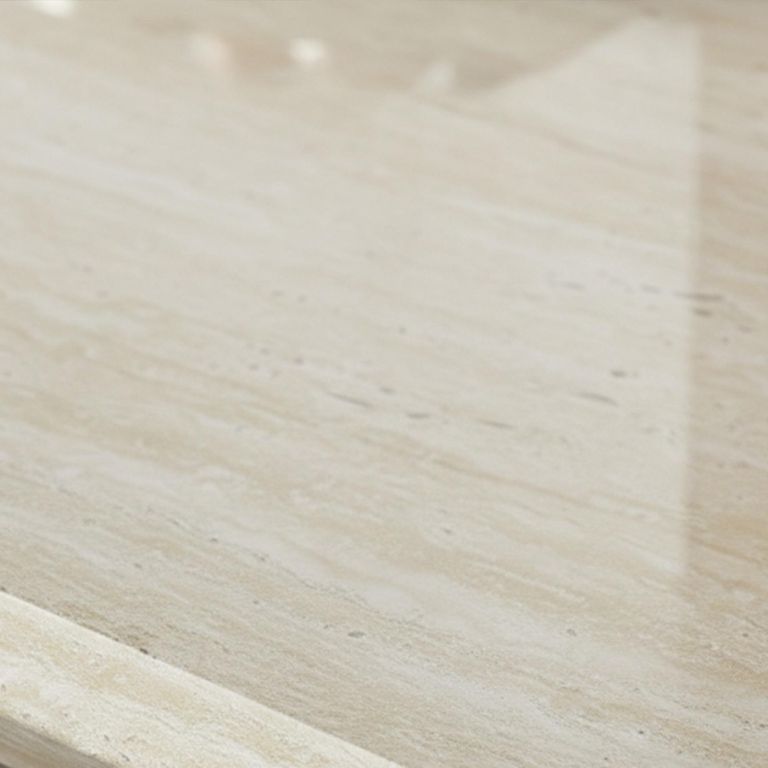 Milan Travertine Beige Engineered Marble Coffee Table