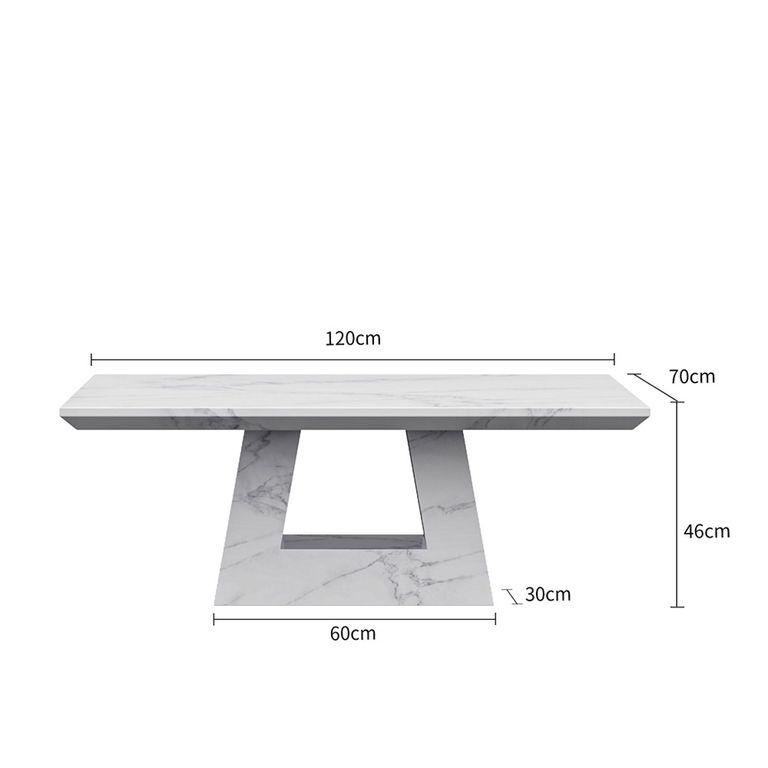 Milan White Marble Coffee Table