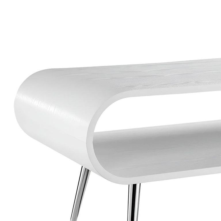 Auckland Coffee Table - White and Chrome - JF721