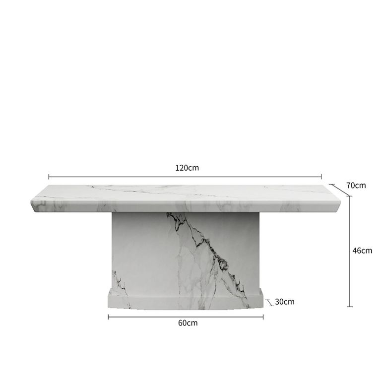 Naples Coffee Table - White Marble