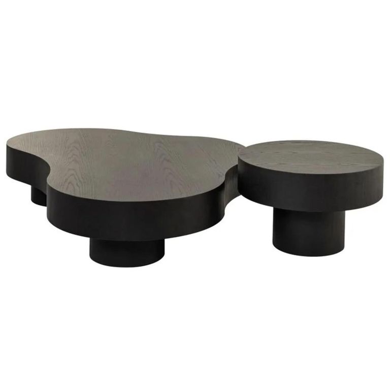 Clearance - Bogor Coffee Tables - Set of 2 - Dark Wood - A478