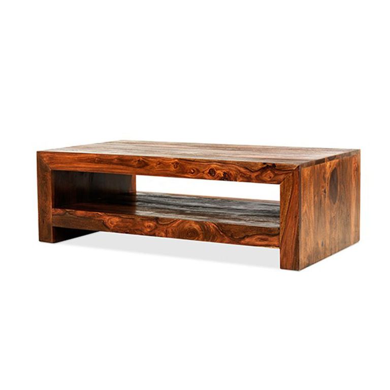 Cube Sheesham Contemporary Coffee Table