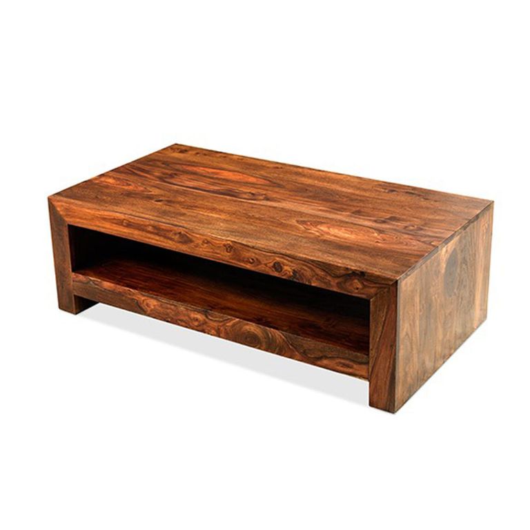 Cube Sheesham Contemporary Coffee Table