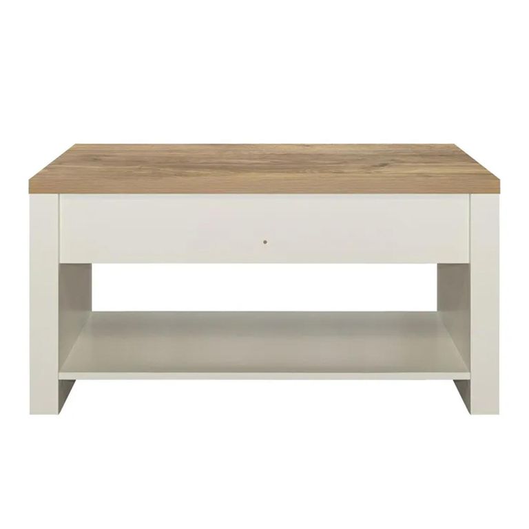 Clearance - Highgate Coffee Table - 2 Drawer - Cream Painted - FSS16583
