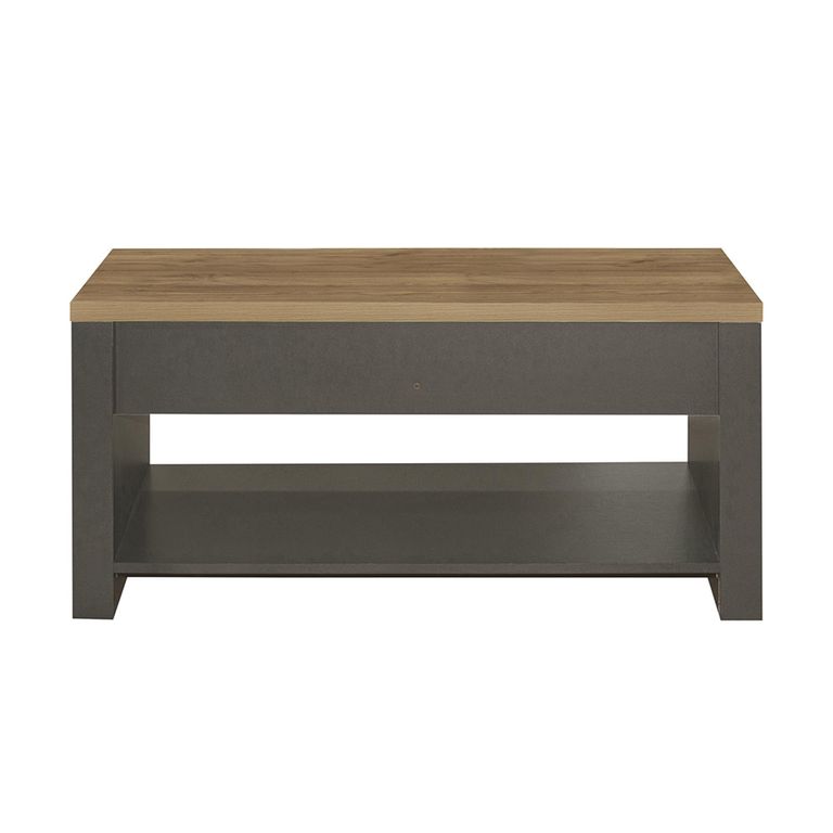 Highgate Coffee Table - 2 Drawer - Dark Grey Painted