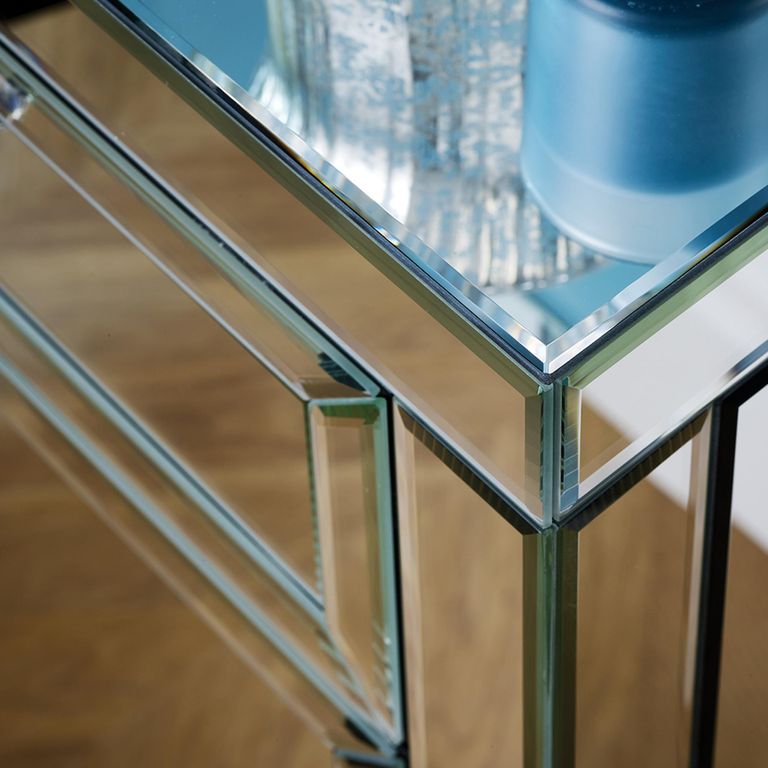 Valencia Coffee Table - 2 Drawer - Mirrored