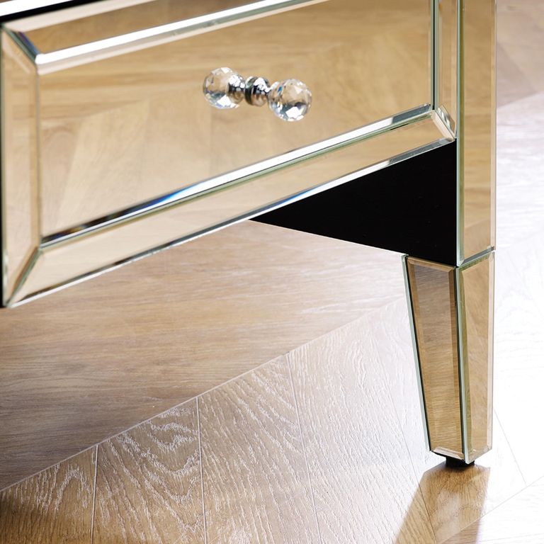 Valencia Coffee Table - 2 Drawer - Mirrored