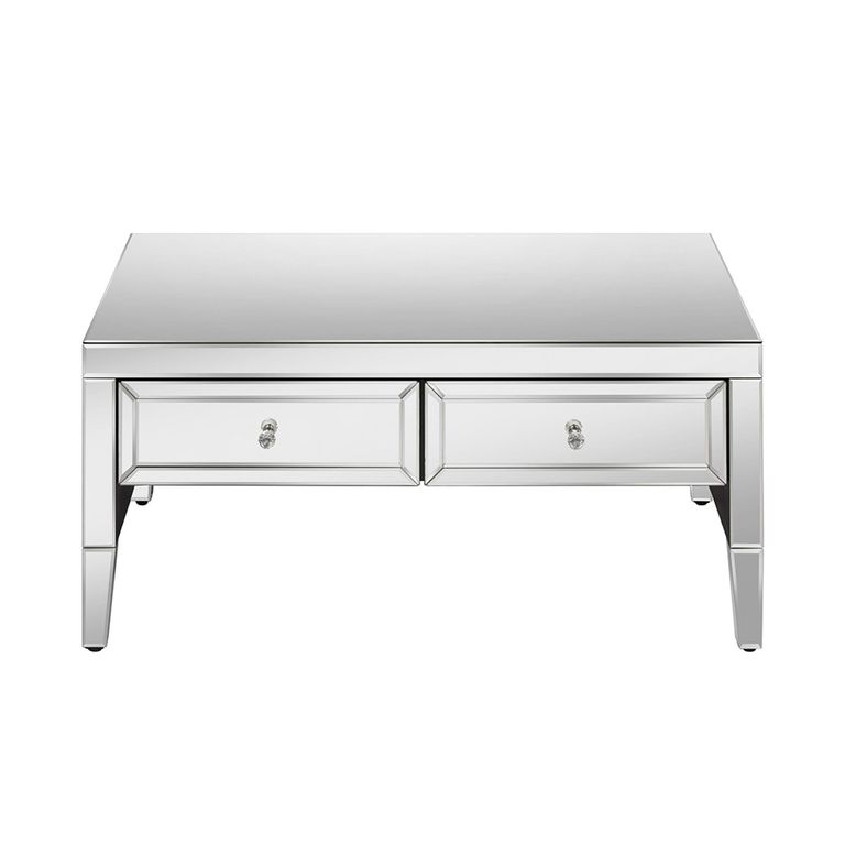 Valencia Coffee Table - 2 Drawer - Mirrored