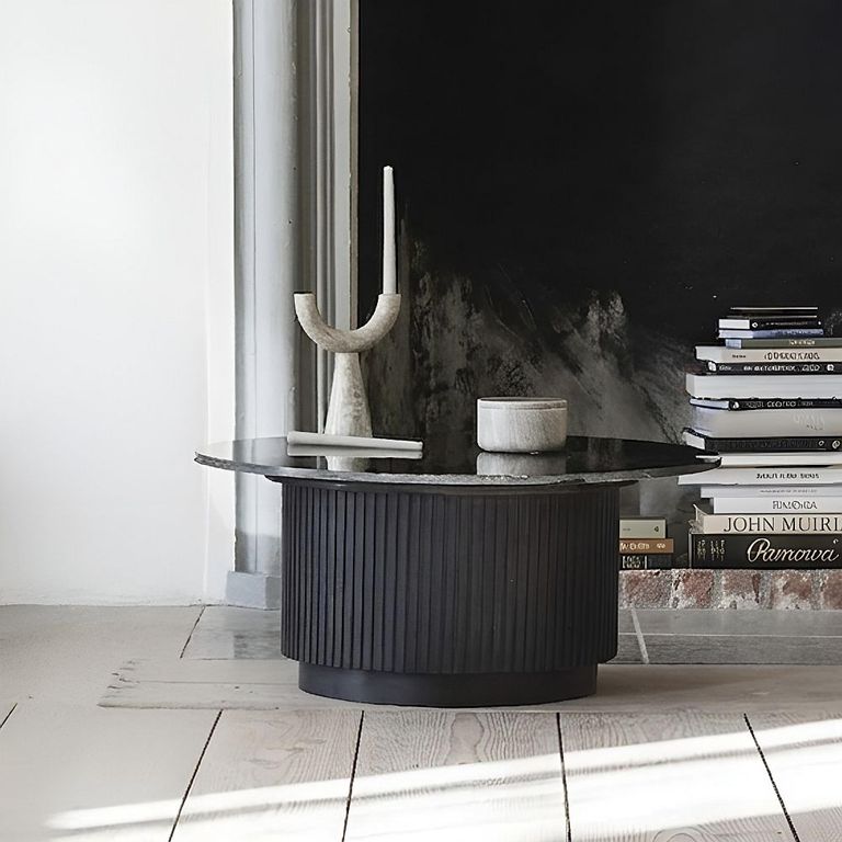 Erie Coffee Table - Round - Large - Black Marble