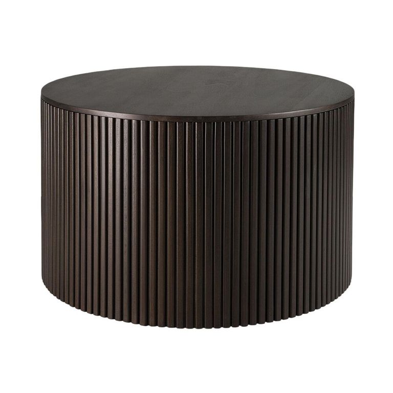 Clearance - Roller Max Coffee Table - Round - Mahogany - Dark Brown - FSS15467