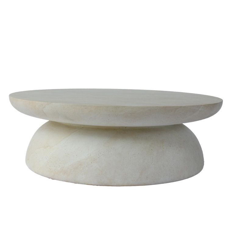 Diablo Round Coffee Table - Light Travertine