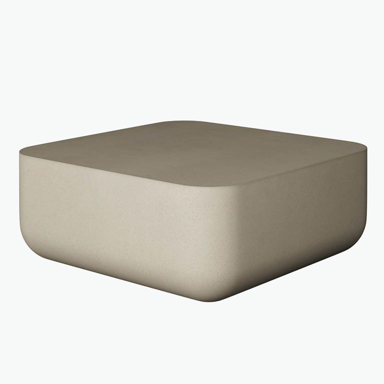 Flat Top Square Coffee Table - Pitted Linen