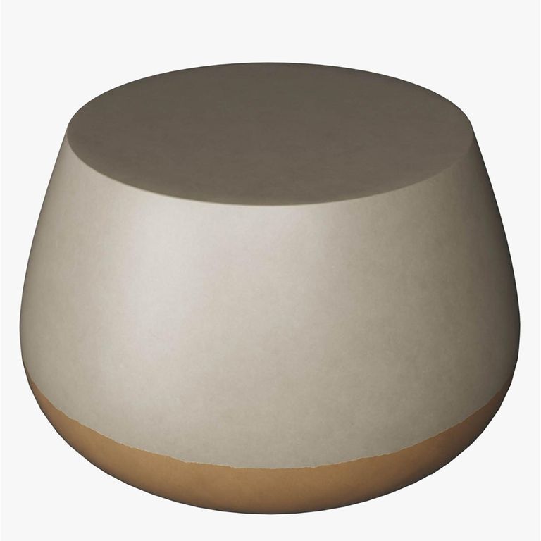Taiko Round Coffee Table - Grey and Gold Ombre