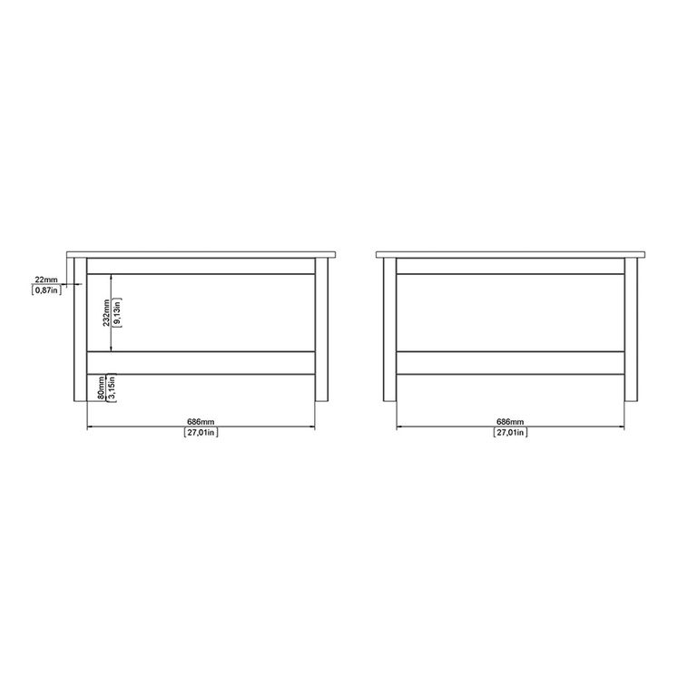 Madrid Coffee Table - White