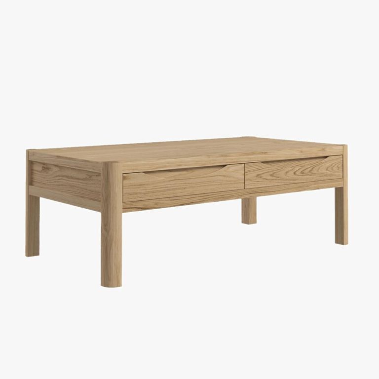 Stockholm Coffee Table - 2 Drawer - Oak