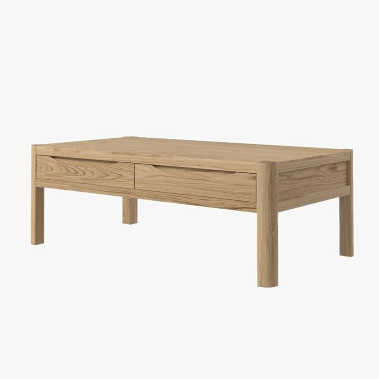 Stockholm Coffee Table - 2 Drawer - Oak