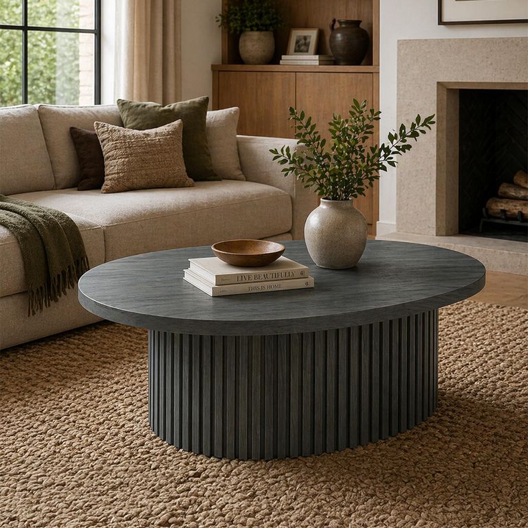 Timo Coffee Table - Oval - with Slatted Base - Oiled Ash - Variation Available