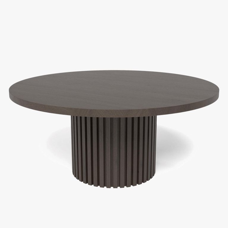 Timo Coffee Table - Round - with Slatted Base - Oiled Walnut - Variation Available