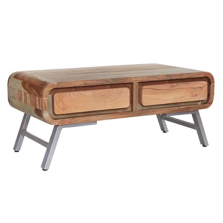 Aspen Coffee Table - 2 Drawer - Industrial - Reclaimed Wood