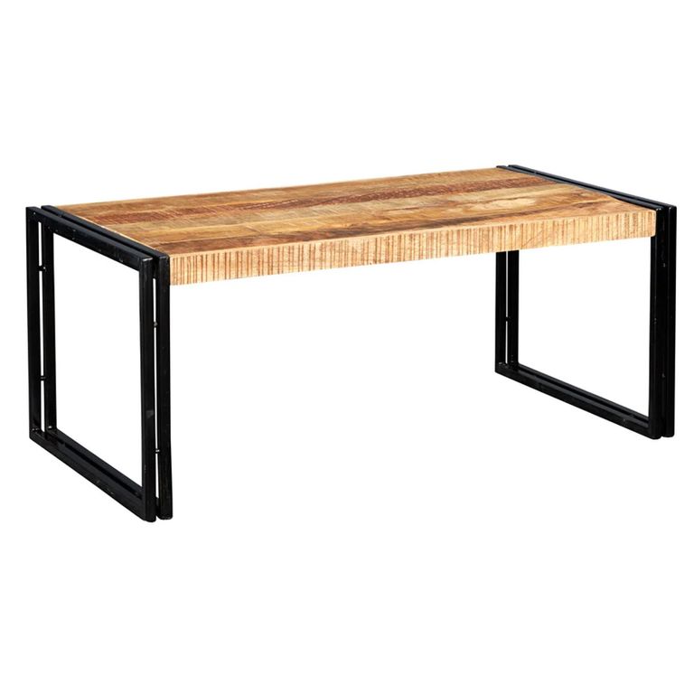 Cosmo Coffee Table - Industrial Style - Wooden and Metal