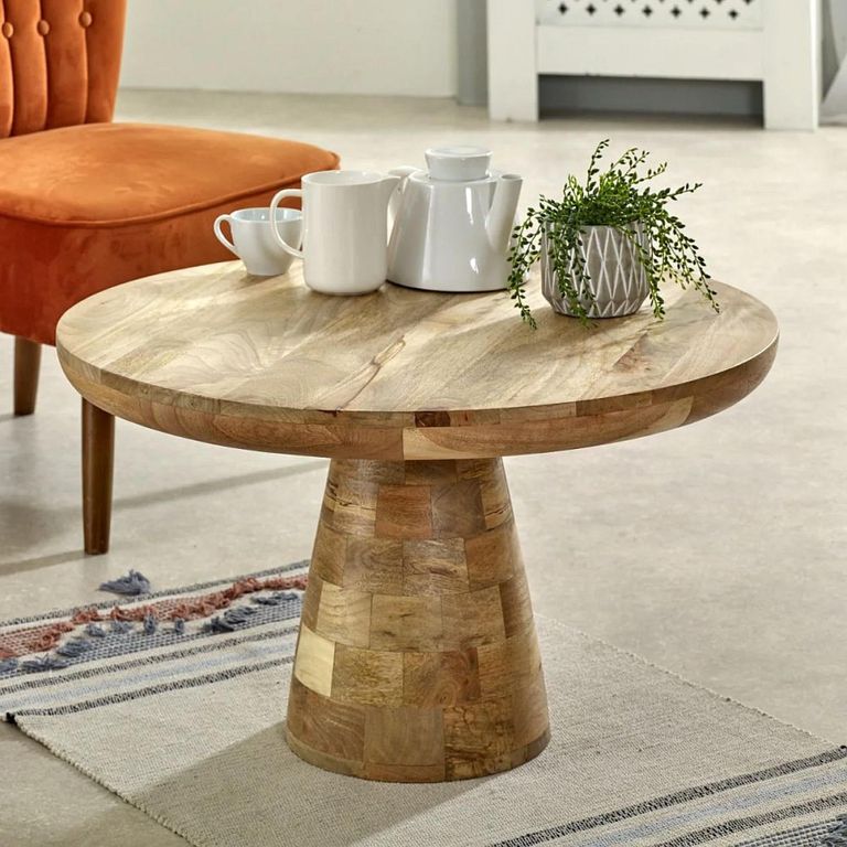 Surrey Coffee Table - Round - Solid Mango Wood