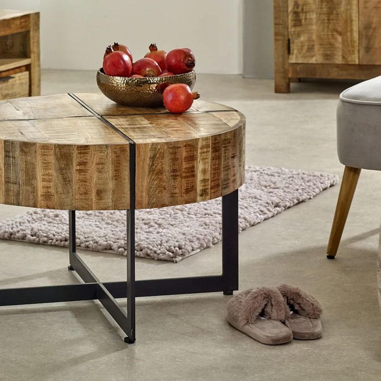 Surrey Coffee Table - Round - 70cm - Solid Mango Wood