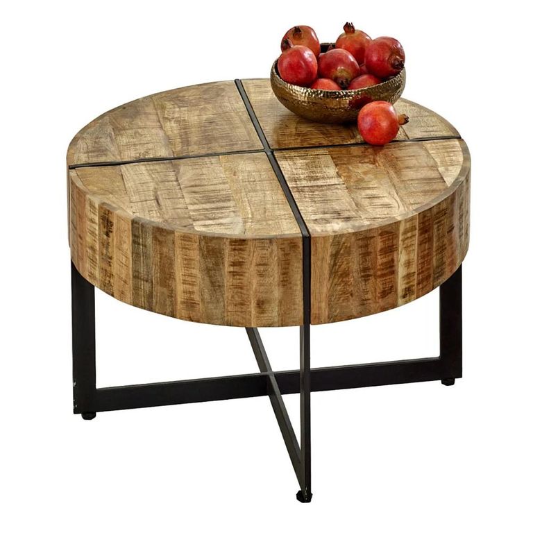 Surrey Coffee Table - Round - 70cm - Solid Mango Wood