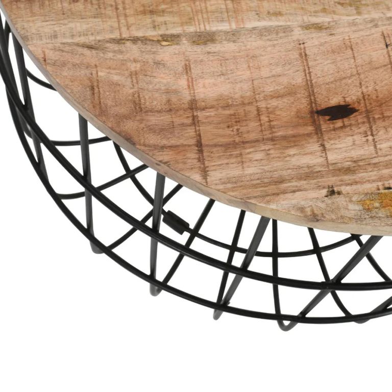 Surrey Coffee Table - Round - Removable Top - Solid Mango Wood