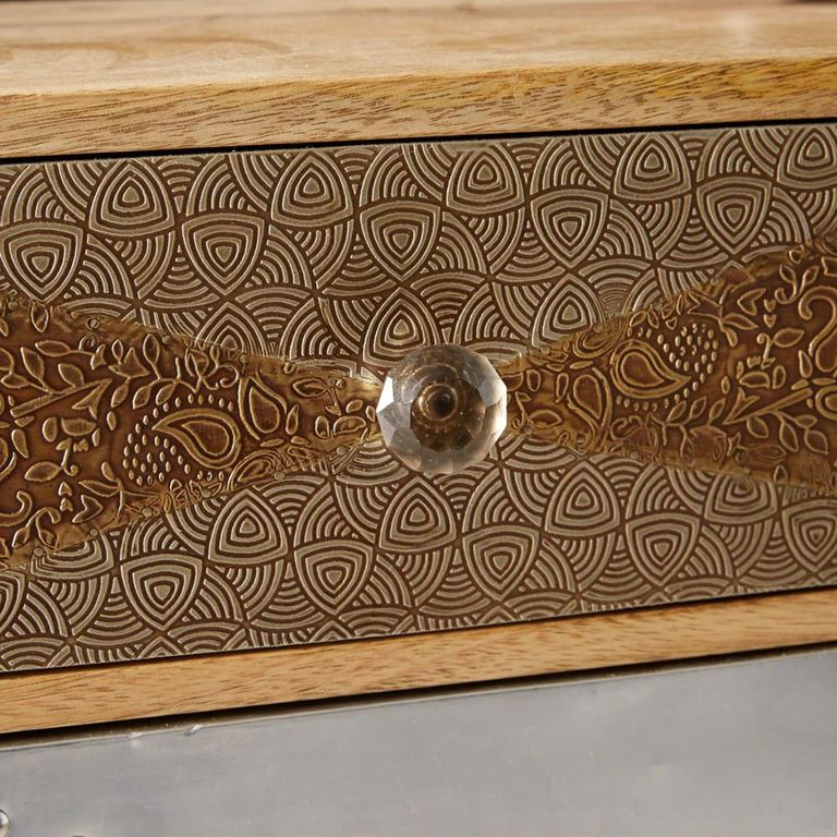 Sorio Coffee Table - 2 Drawer - Reclaimed Wood