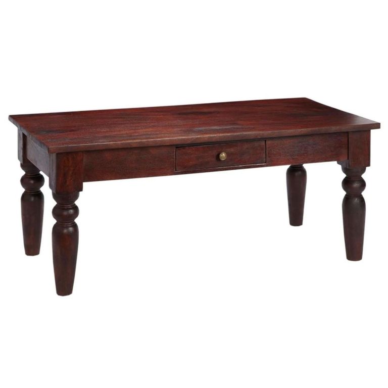 Jaipur Coffee Table - 1 Drawer - Solid Mango Wood