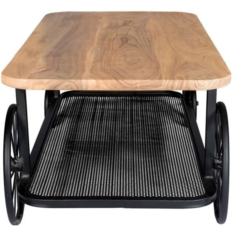 Craft Coffee Table - Industrial Style - Soild Mango Wood