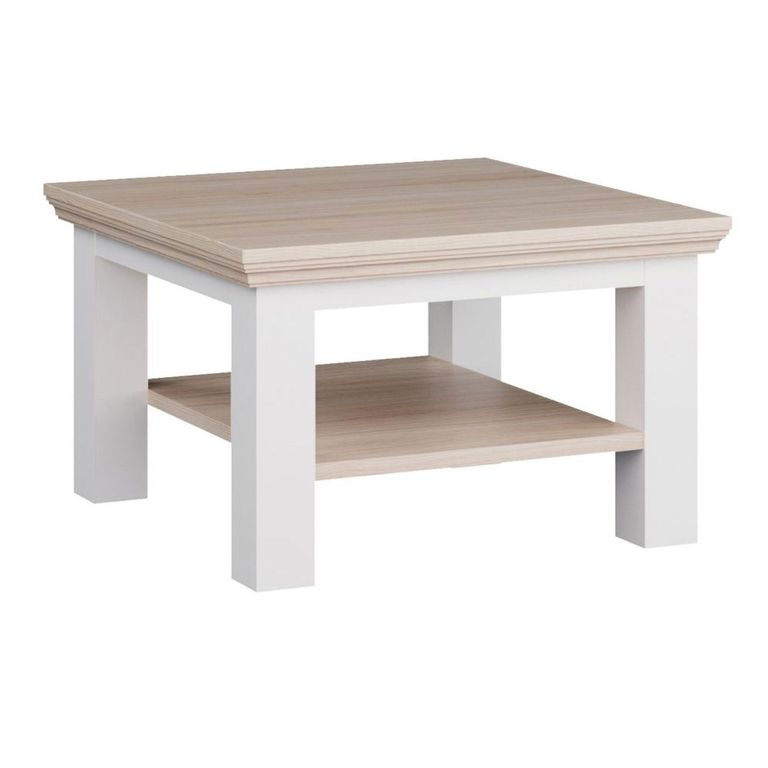 Pontypool Coffee Table - Small - White and Riva Oak