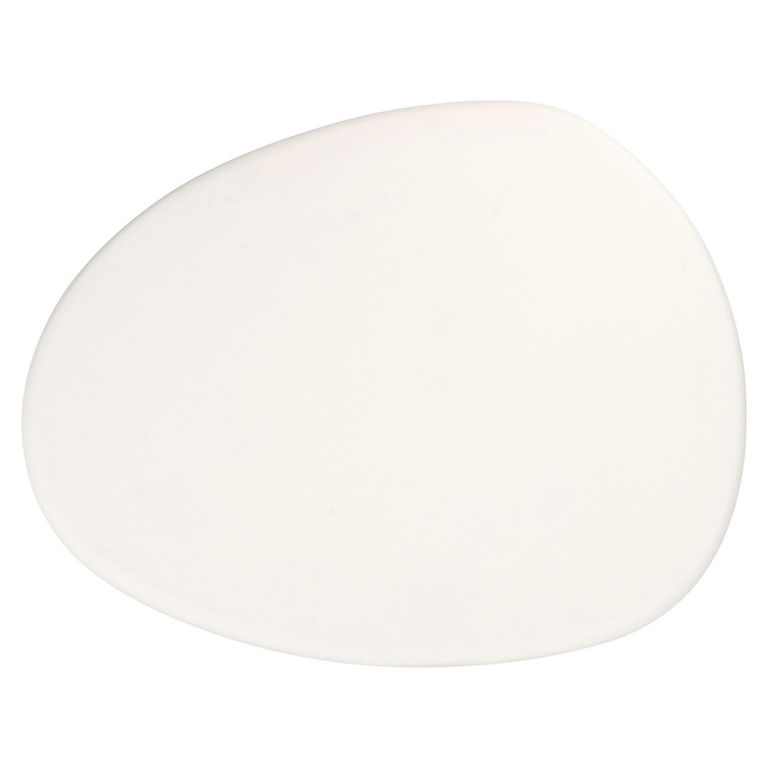 Bloomstone White Lime Plaster Curved Coffee Table