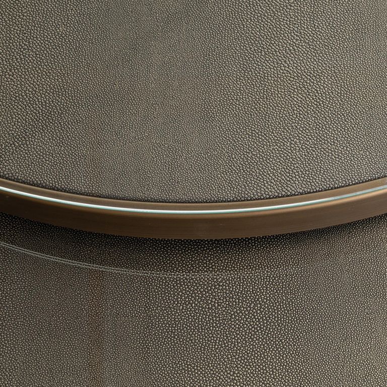 Bloomville Shagreen Top Round 2 Tier Coffee Tables